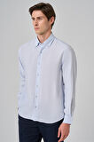  Erkek A. MAVİ Dynamic Fit Düğmeli Yaka Modal Gömlek