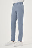  Erkek A. MAVİ İhracat Yazlık Pamuk Yan Cep Slim Fit Chino Pantolon