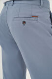  Erkek A. MAVİ İhracat Yazlık Pamuk Yan Cep Slim Fit Chino Pantolon