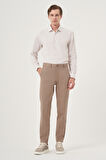  Erkek Vizon İhracat Yazlık Pamuk Yan Cep Slim Fit Chino Pantolon