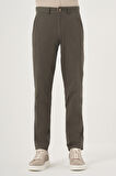  Erkek Yeşil İhracat Yazlık Pamuk Yan Cep Slim Fit Chino Pantolon