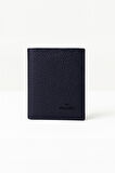 Erkek Lacivert %100 Deri Mıknatıslı Cüzdan