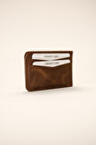  Erkek KAHVE %100 Deri Cüzdan Kartlık