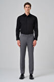  Erkek Gri Klasik Slim Fit Dar Kesim Pantolon