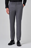  Erkek Gri Klasik Slim Fit Dar Kesim Pantolon
