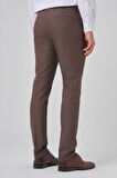  Erkek KAHVE Klasik Slim Fit Dar Kesim Pantolon