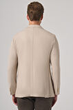  Erkek Bej Trend Slim Fit Mono Yaka Ceket