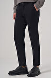  Erkek Siyah Pamuk Trend Slim Fit Chino Pantolon