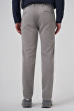  Erkek Gri Pamuk Trend Slim Fit Chino Pantolon