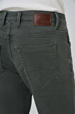  Erkek Haki Denim 5 Cep Dynamic Fit Jean Kot Pantolon