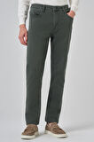 Erkek Haki Denim 5 Cep Dynamic Fit Jean Kot Pantolon
