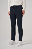  Erkek Lacivert Poliviskon Trend İpli Jogger Slim Fit Spor Pantolon