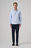  Erkek A. MAVİ Trend Dynamic Fit Sert Yaka Gömlek