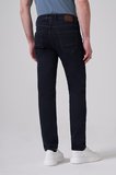  Erkek Lacivert - Kahve Denim 5 Cep Slim Fit Jean