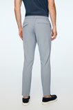  Erkek Lacivert Poliviskon Trend Desenli Slim Fit Lastikli Pantolon