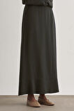 Mizalle Modal Karışımlı Antrasit Maksi Evaze Etek
