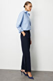 Mizalle Cepli Klasik Lacivert Kumaş Pantolon