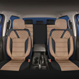 Oto Pandami K2 Serisi Honda Civic 2006-2012 Uyumlu Tay Tüyü Koltuk Kılıfı, Taba