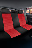 Oto Pandami K2 Serisi Volkswagen Golf Plus 2005 - 2014 Uyumlu Tay Tüyü Koltuk Kılıfı, Kırmızı