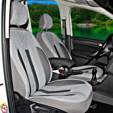 Renault Kangoo 1998-2008 Uyumlu Gri Ticari Tay Tüyü Koltuk Kılıfı