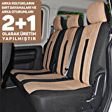 Opel Combo E 2018 Uyumlu Taba Ticari Tay Tüyü Koltuk Kılıfı