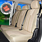 Renault Kangoo 1998-2008 Uyumlu Krem Ticari Tay Tüyü Koltuk Kılıfı