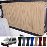 Mercedes Sprinter W906 Orta 2006-2018 Uyumlu Krem Raylı Oto Perde Takımı