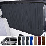 Mercedes Sprinter W907 Uzun 2018+ Uyumlu Füme Raylı Oto Perde Takımı