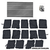 Iveco Daily 4/5 Nesil Uzun Şase 2006-2014 Uyumlu Füme Raylı Oto Perde Takımı