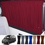 Iveco Daily 4/5 Nesil Uzun Şase 2006-2014 Uyumlu Bordo Raylı Oto Perde Takımı