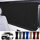 Ford Transit Uzun Şase T16 5.nesil 2000-2006 Uyumlu Siyah Raylı Oto Perde Takımı