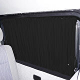 Ford Custom Kısa Şase 2012+ Uyumlu Siyah Raylı Oto Perde Takımı