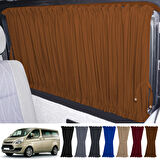 Ford Custom Uzun Şase 2012+ Uyumlu Taba Raylı Oto Perde Takımı