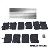 Volkswagen Transporter Caravelle T5/t6/t7 Uzun Şase 2003-2022 Uyumlu Füme Raylı Oto Perde Takımı
