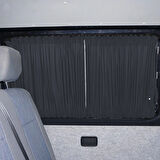 Renault Trafic 2001-2014 Uyumlu Füme Raylı Oto Perde Takımı