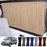 Opel Vivaro A 2001-2014 Uyumlu Krem Raylı Oto Perde Takımı
