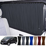 Opel Vivaro B 2014-2019 Uyumlu Füme Raylı Oto Perde Takımı