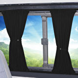 Citroen Berlingo 2.nesil 2008-2018 Uyumlu Siyah Raylı Oto Perde Takımı