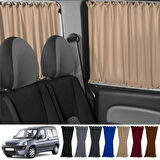 Peugeot Partner 1996-2008 Uyumlu Krem Raylı Oto Perde Takımı