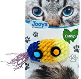 Jooys Catnipli Kadife Renkli Saçaklı Kedi Topu