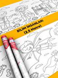 Bilim İnsanları Boyama Kağıdı