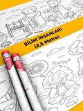 Bilim İnsanları Boyama Kağıdı