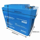 Megacell 12.8V 210Ah LiFePO4 Lityum Demir Fosfat Akü(Prizmatik)(Bluetoothlu)(ABS)