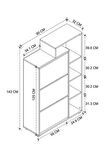 Lego Ayakkabılık Düşer Kapak Ayakkabılık Raflı Ayakkabılık Düzenleyici Çam