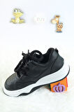 Unisex Çocuk Spor Ayakkabı Kuromi Spor Ayakkabı Özel Tasarım BaĞçıklı ve Cırtlı Çocuk Sneaker Spor