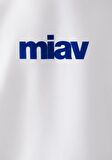 Mavi Miav Baskılı Beyaz Sweatshirt 0610925-620