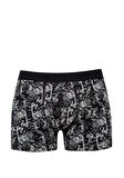 Mavi Grafik Baskılı Siyah Boxer 092070-900