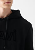 Mavi Logo Baskılı Siyah Sweatshirt 0610941-900