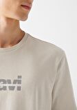 Mavi Logo Baskılı Gri Tişört 0610943-70144
