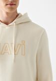 Mavi Logo Baskılı Bej Sweatshirt 0610941-70055